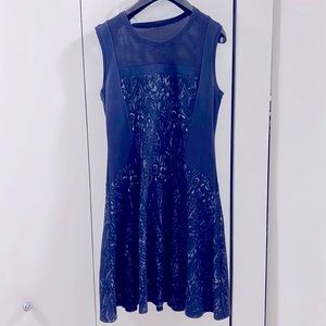 BCBG Dayln navy sweater dress